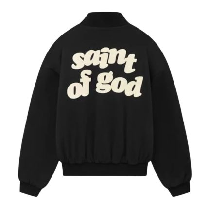 Black Fear of God St Michaels Jacket Back