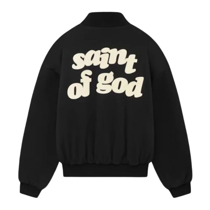 Black Fear of God St Michaels Jacket Back