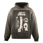 Saint Michael graphic hoodie