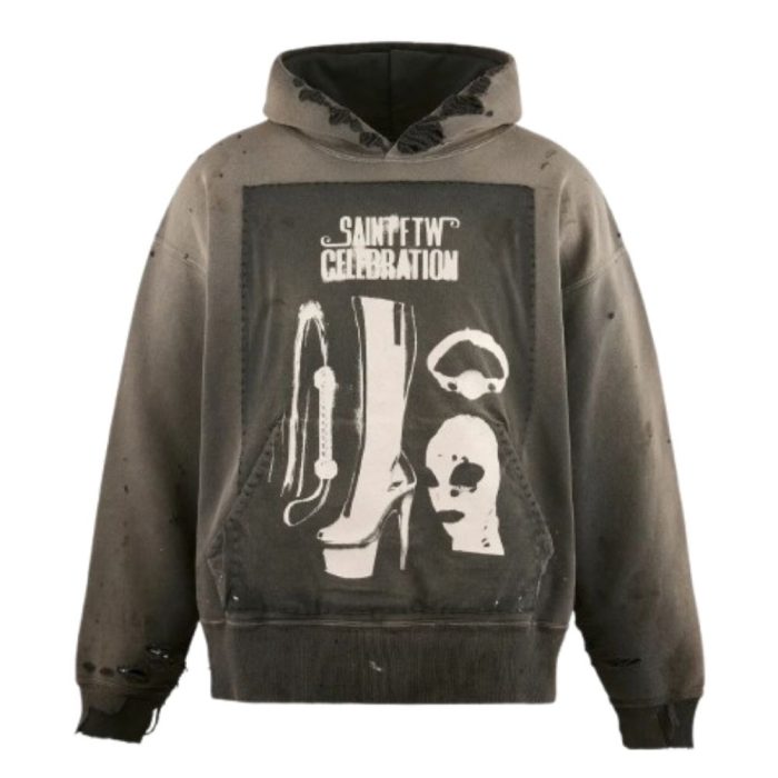Saint Michael graphic hoodie