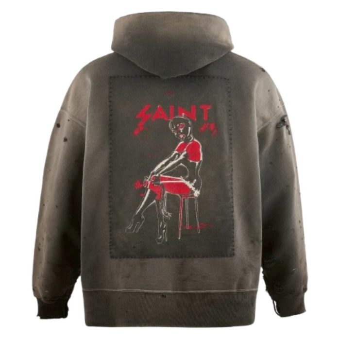 Saint Michael graphic hoodie